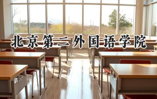 2024北京第二外国语学院录取分数线：新疆最低411分