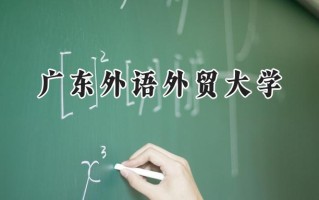 2024广东外语外贸大学录取分数线：河南最低560分