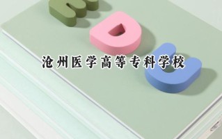 沧州医学高等专科学校2024在青海录取分数线是多少？最低299分/最高398分