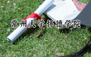 2024常州大学怀德学院录取分数线：宁夏最低402分