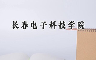 2024长春电子科技学院录取分数线：江苏最低462分