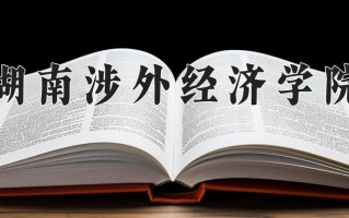 湖南涉外经济学院最厉害的专业-2024湖南涉外经济学院最好专业