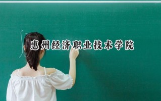 2024惠州经济职业技术学院录取分数线：河南最低219分