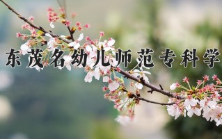 2024年广东茂名幼儿师范专科学校录取分数线，青海最低245分