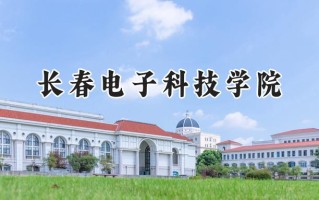2024长春电子科技学院录取分数线：天津最低456分