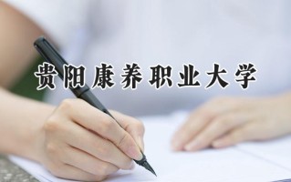 2024贵阳康养职业大学录取分数线：江苏最低502分