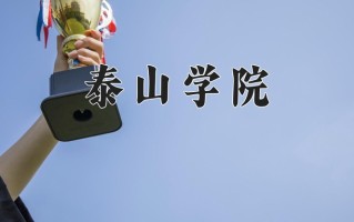 2024泰山学院录取分数线：浙江最低573分