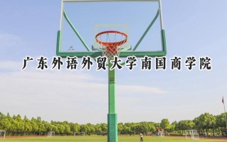 2024广东外语外贸大学南国商学院录取分数线：江苏最低470分