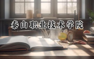 2024泰山职业技术学院录取分数线：江苏最低374分