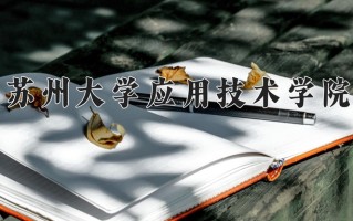 2024苏州大学应用技术学院录取分数线：浙江最低488分