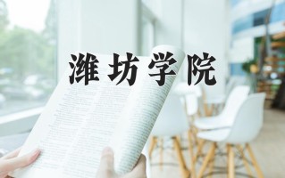 2024潍坊学院录取分数线：浙江最低487分