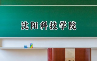 2024沈阳科技学院录取分数线：宁夏最低389分