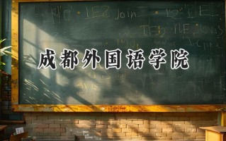 成都外国语学院2024在内蒙古录取分数线是多少？最低363分/最高460分