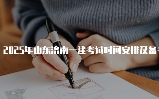 2025年山东济南一建考试时间安排及备考指南