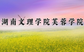 2024湖南文理学院芙蓉学院录取分数线：浙江最低550分