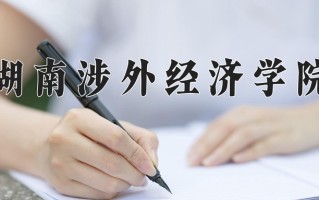 2024湖南涉外经济学院录取分数线：浙江最低464分