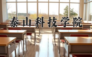 泰山科技学院一年学费多少钱及各专业的收费标准(2025参考）