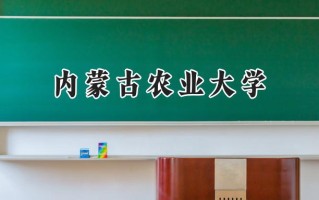 2024内蒙古农业大学录取分数线：江苏最低504分