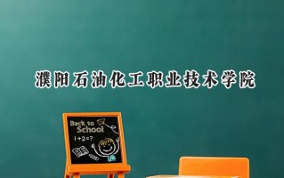 2024濮阳石油化工职业技术学院录取分数线：河南最低271分