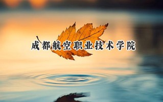 2024成都航空职业技术学院录取分数线：陕西最低406分