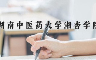 2024湖南中医药大学湘杏学院录取分数线：浙江最低496分