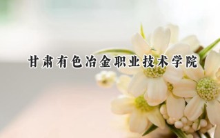 甘肃有色冶金职业技术学院2024在青海录取分数线是多少？最低240分/最高273分