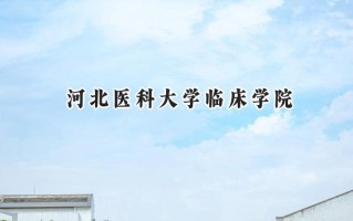 2024河北医科大学临床学院录取分数线：天津最低504分