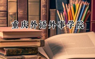 2024重庆外语外事学院录取分数线：山西最低399分