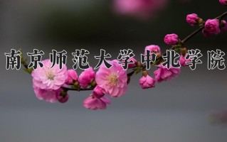 2024南京师范大学中北学院录取分数线：浙江最低500分