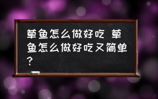 草鱼怎么做好吃 草鱼怎么做好吃又简单？