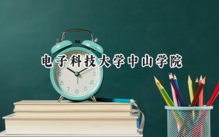 电子科技大学中山学院2024在江苏录取分数线是多少？最低464分/最高501分