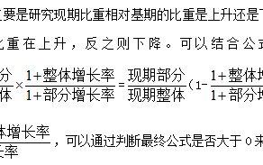 2026国考行测资料分析：判断比重变化的原理和结论